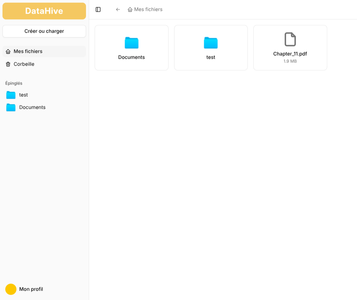 DataHive screenshot